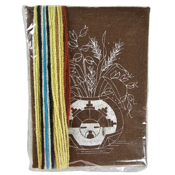 Jiffy Stitchery Needlepoint Embroidery Kit Lot of 3 Vintage Vase and Shell NWT - Picture 5 of 11